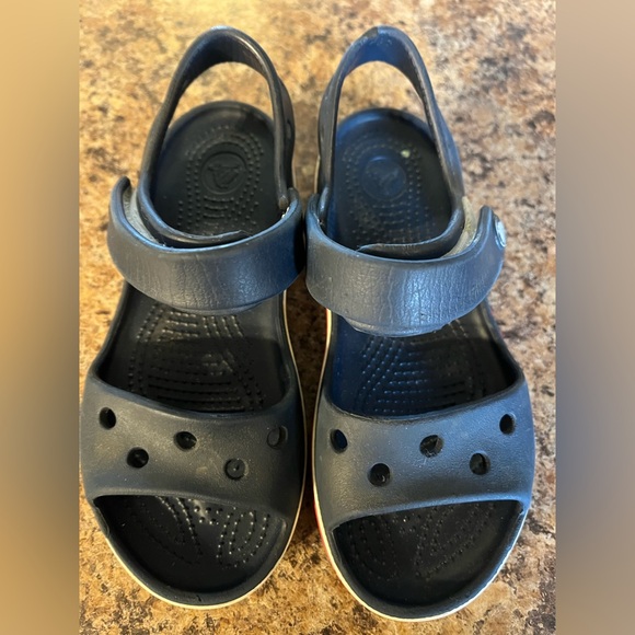 Croc‎ Bayaband Sandal crocband navy C11 velcro water friendly. play condition - Picture 1 of 4